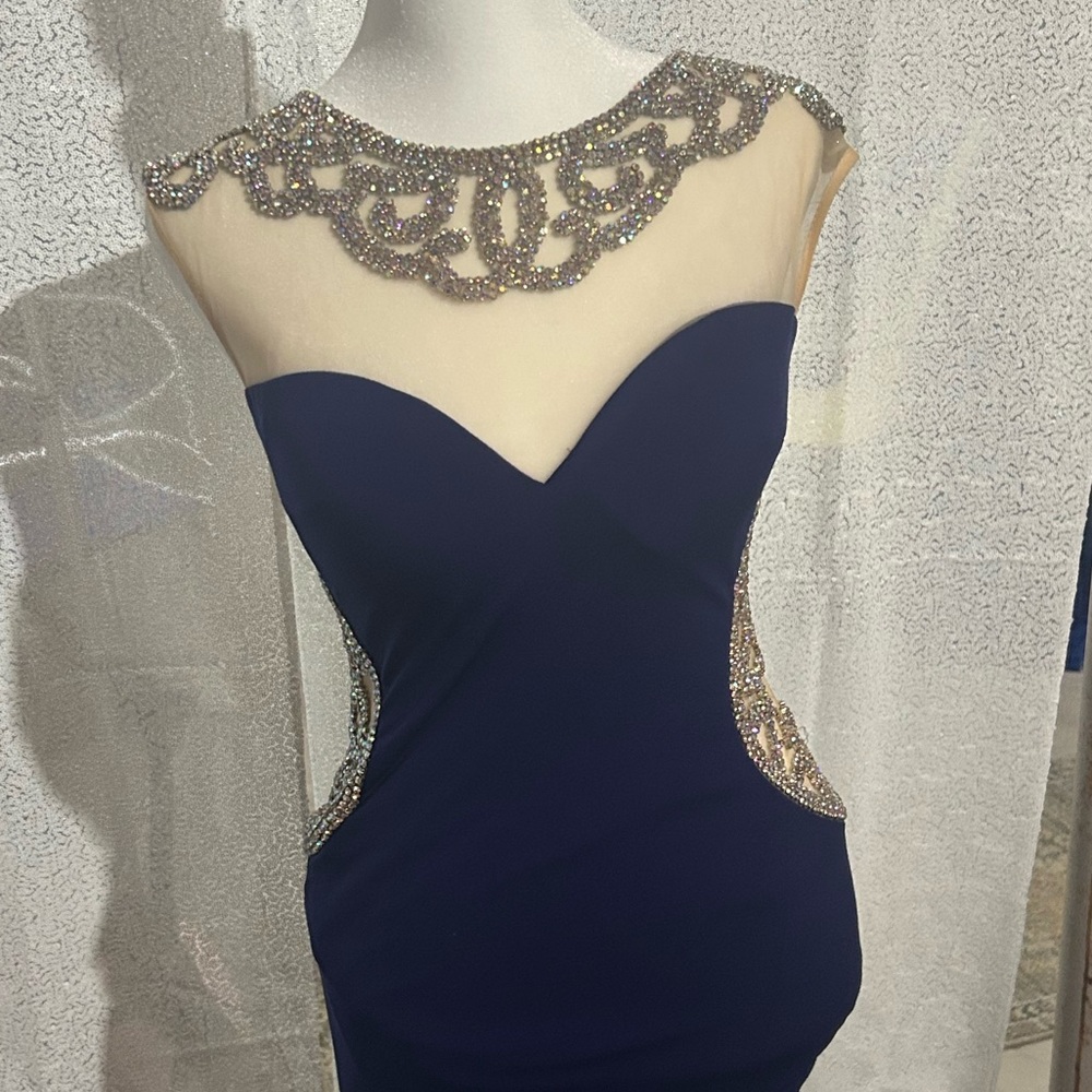 JOVANI BEAUTIFUL ROYAL BLUE PROM DRESS